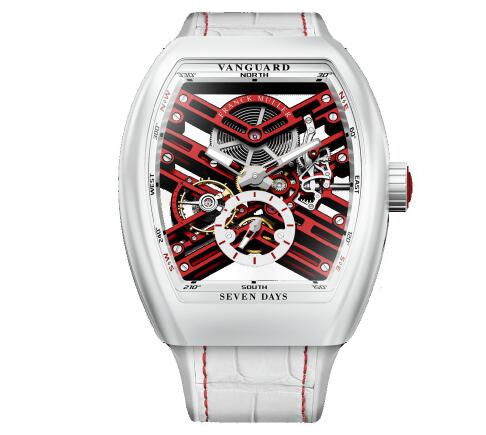 Review Franck Muller Vanguard Skeleton Swiss Limited Edition V 45 S6 SQT BC (ER) Replica Watch - Click Image to Close